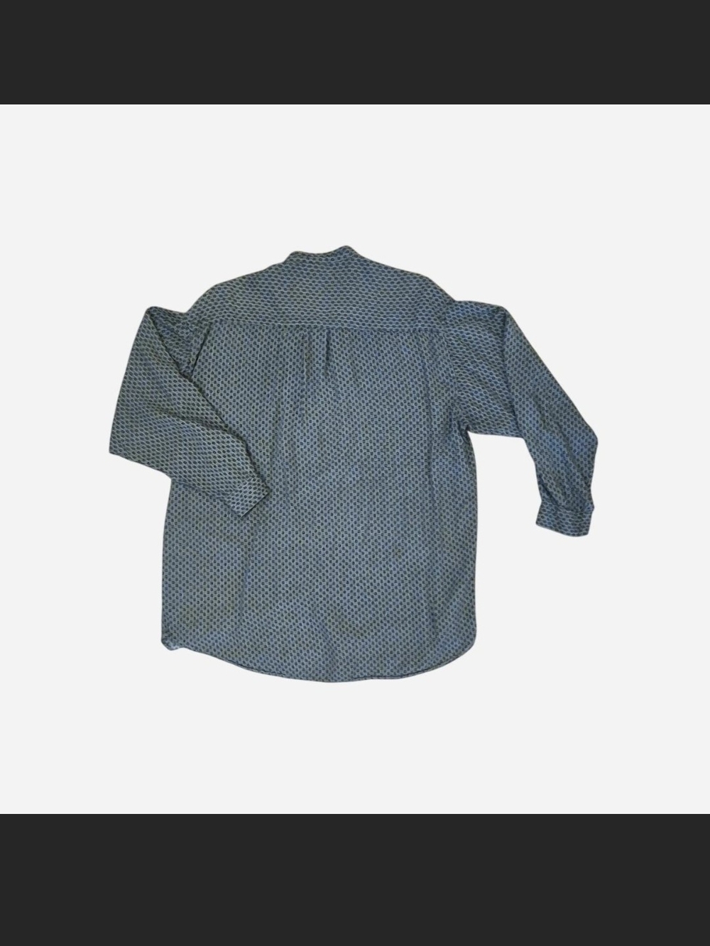 Vintage M.E. Sport 100% Rayon Button Up Shirt Men's Large Geometric Print - Picture 6 of 6